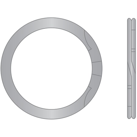 Huyett Internal Retaining Ring, 18-8 Stainless Steel, Plain Finish, 1 in Bore Dia. RRN-100-S02